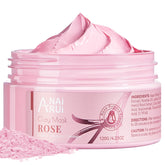 ANAI RUI Rose Clay Mask with pink texture smooths and detoxes for radiant skin