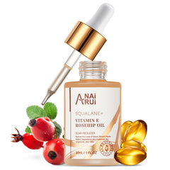 ANAI RUI Squalane Rose Musquée pour le visage, hydratation rapide et douceur