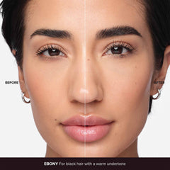 Anastasia Sourcils Gel Volumisant Ebony texture légère garantit un fini durable.