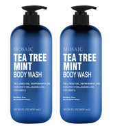 AnatoliaDaphne Bouteille-douche arbre-a-the menthe, format 2-pack pour une sensation fraîche durable.