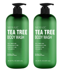 Gel douche AnatoliaDaphne, bouteille 600 ml arbre à thé, parfum frais et hydratant.