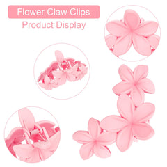 ANBALA broche fleur hawaïenne blanc‑rose dégradé – touche délicate