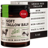 Ancestral Haven beef tallow face cream jar showing lightweight hydration
