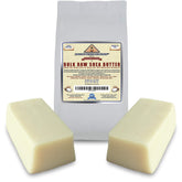 Ancient Health Remedies Beurre Karité Blanc Africain en bloc, texture crémeuse pour hydrater durablement.