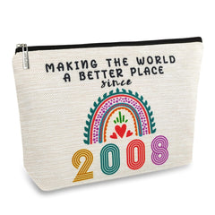 Pochette cosmétique ancpeany, 18e anniversaire fille, pratique pour ranger le maquillage.