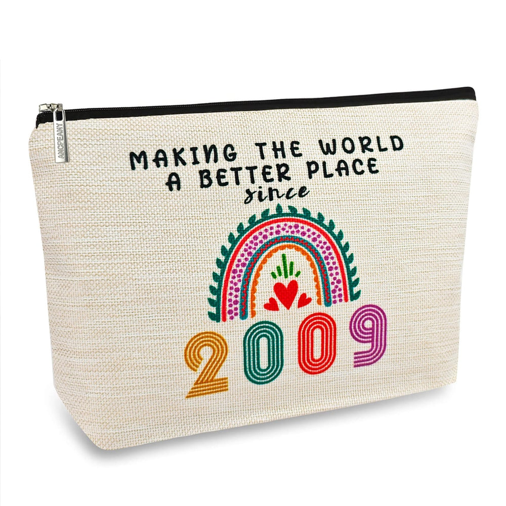 Sac-maquillage ancpeany 17e anniversaire pour fille, pratique et compact pour le voyage.