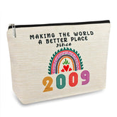 Sac-maquillage ancpeany 17e anniversaire pour fille, pratique et compact pour le voyage.