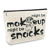 Sac ancpeany snaks maquillage motif amitié, pratique pour maquillage et collations en voyage.