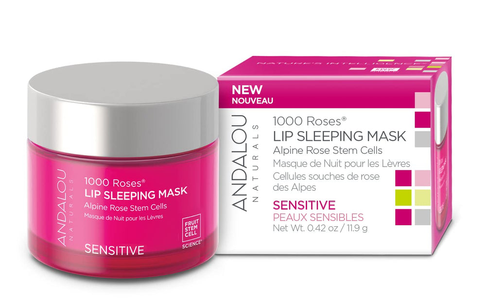 Andalou Naturals 1000 Roses baume levres nocturne: hydratation intense pendant le sommeil