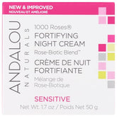 Crème nuit 1000 ROSES en flacon, texture luxueuse prête à hydrater toute la nuit