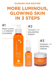 Andalou Naturals Turmeric + C Enlighten Serum: texture-hydratante pour peau soyeuse et nourrie.