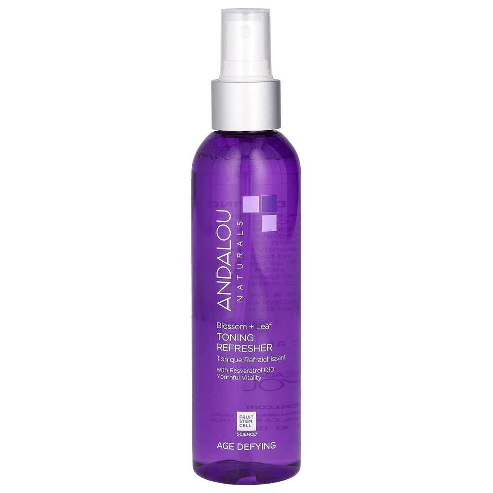 Andalou Naturals tonique rafraîchissant fleurs-feuilles en flacon hydratant