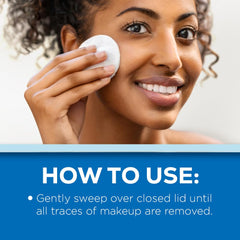 Usage quotidien avec Andrea Eye Q's pour enlever maquillage en douceur.