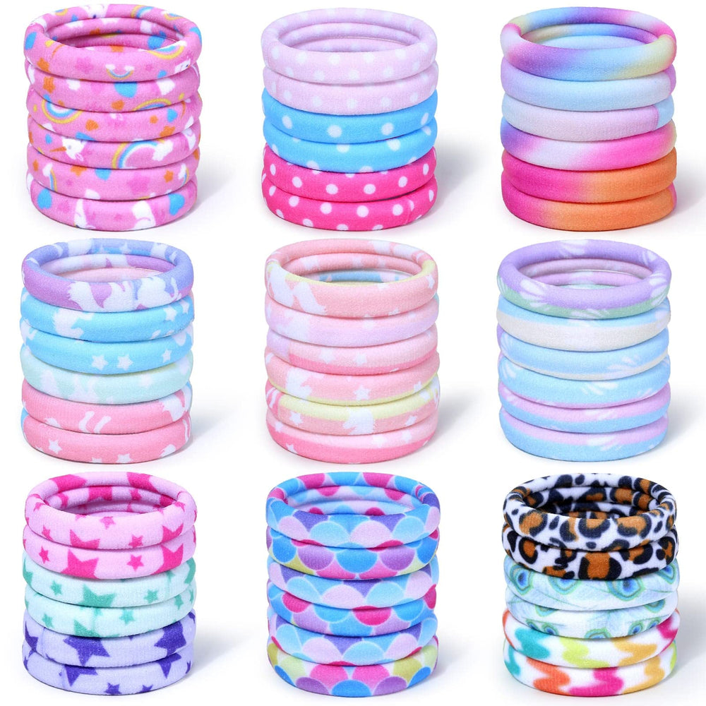Ensemble de 54 bandes elastiques Anezus, parfait pour toutes les coiffures et remplacements