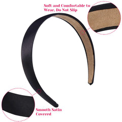 Bandeau Anezus satin doux, confort sur la tête toute la journée.