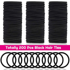 Anezus élastiques cheveux noirs, diamètre 76 mm et épaisseur 4 mm, pour tous types.