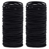 Anezus élastiques cheveux noirs, ensemble de 200 pièces, maintien sûr et durable.