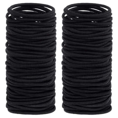 Anezus élastiques cheveux noirs, ensemble de 200 pièces, maintien sûr et durable.