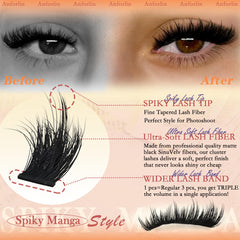 Anforlin Cils Manga Fibres végétales ultra-douces pour un port plus léger.