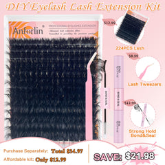 Anforlin clusters 10-20 mm: longueurs variées pour look personnalisable