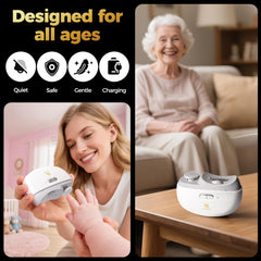 ANIEL-QUIROGA coupe-ongles électrique adaptée aux seniors pour une coupe précise.