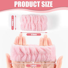Anmieciu bandes-poignet-nettoyage-visage: douceur microfibre pour la peau.