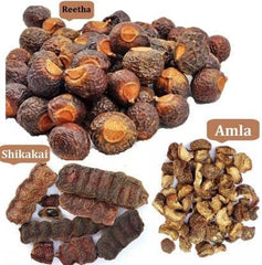 AnNafi Amla Reetha Shikakai gousses détails ouverture : mélange pur