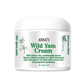 Anna's Wild Yam Cream bottle; lightweight hydration for all skin types.