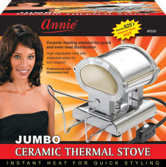 Annie poêle thermique céramique grand modèle, vue latérale, bouton et cordon.