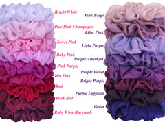 AnnushkaHomeDecor chouchou chiffon rouge parfait pour queue-de-cheval volumineuse.