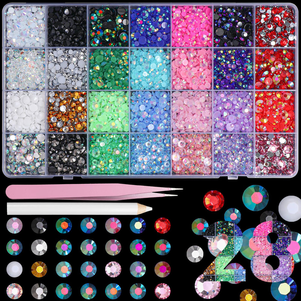 AnoleAir pierres rhinestones résine colorées 3-6mm pour des designs éclatants sur nails