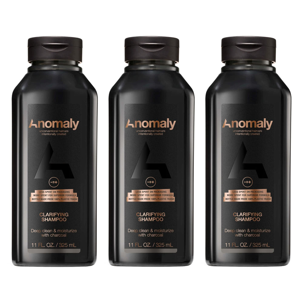 Anomaly Shampoing Charbon Eucalyptus en bouteille, clarification du cuir chevelu