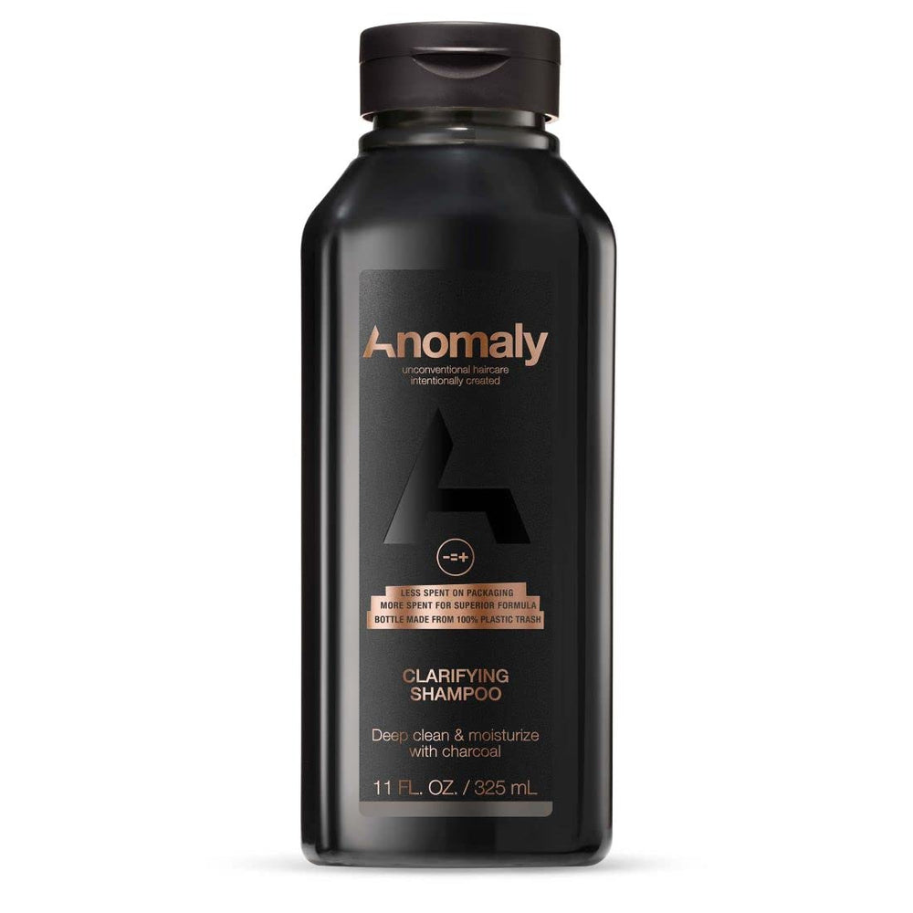 Anomaly shampooing clarifiant: bouteille 325 ml purifie les résidus et rafraîchit les cheveux.