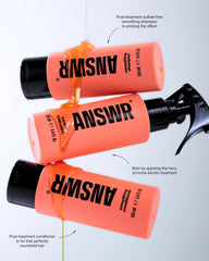 ANSWR traitement kératine à domicile kit 02: brillance durable et contrôle des frisottis.