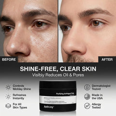 Exfoliation douce avec les cotons Anthony pour un teint clair sans irritation.