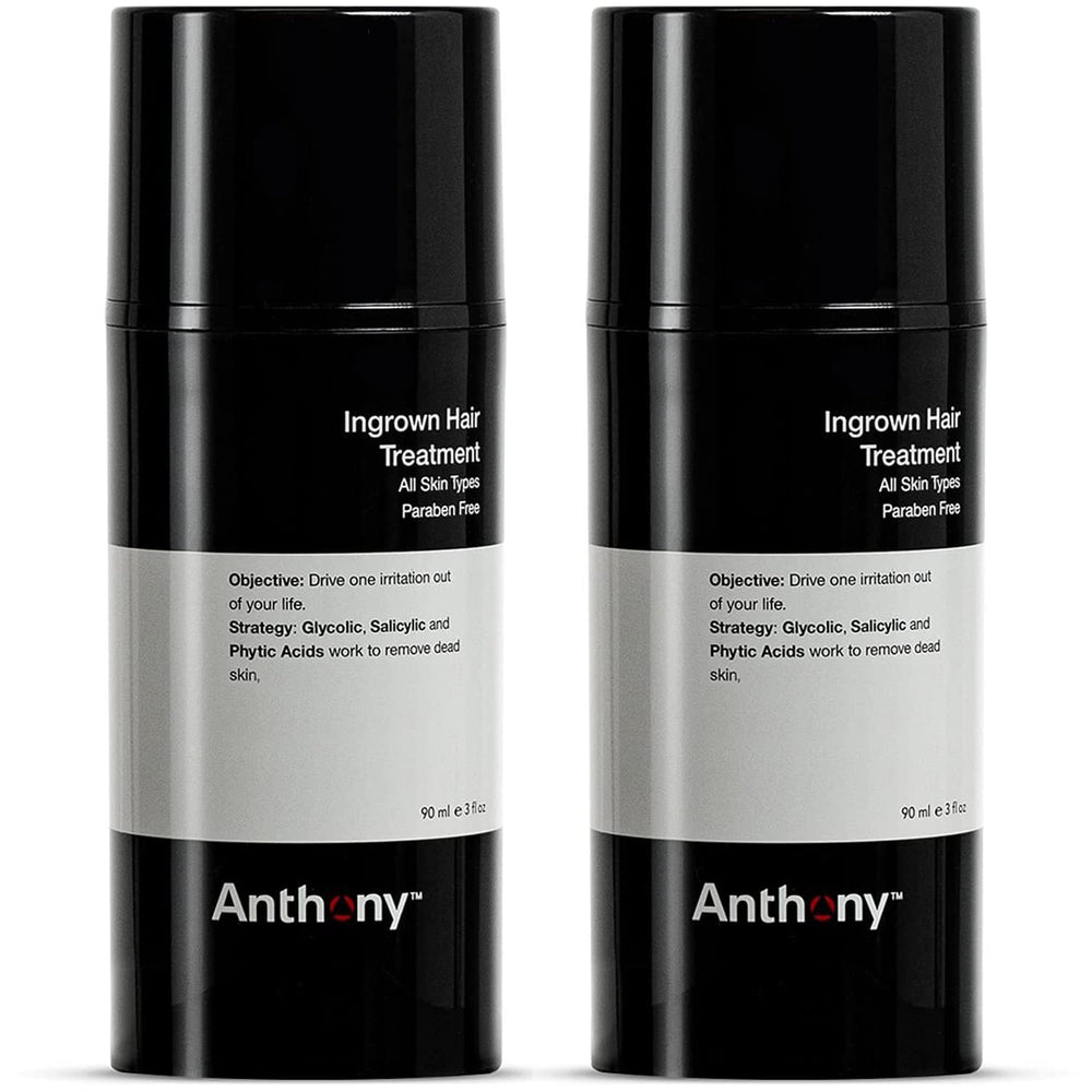 Anthony traitement poils incarnés pack 2 – gel exfoliant prévient les poils incarnés.