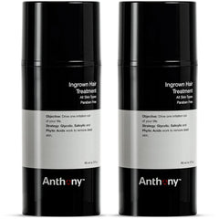 Anthony traitement poils incarnés pack 2 – gel exfoliant prévient les poils incarnés.
