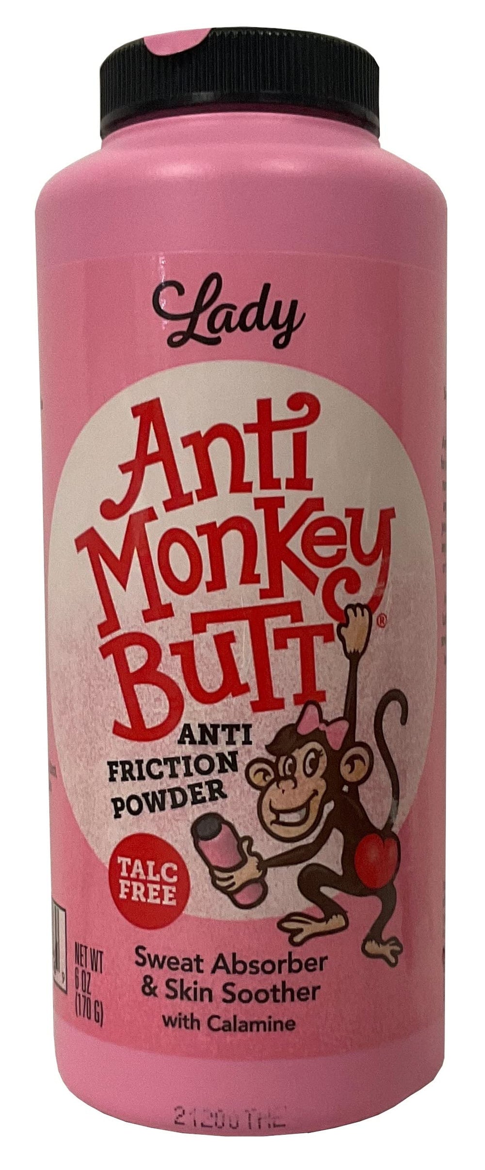Poudre Anti Monkey Butt pour corps femmes, absorption d'humidité et réduction des frottements.