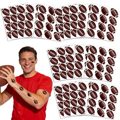 Tatouages ANTING football sur feuilles, idéal pour décorer vos fêtes.