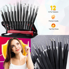 Pinces de precision Antonki pointe fine pour travaux fins et details