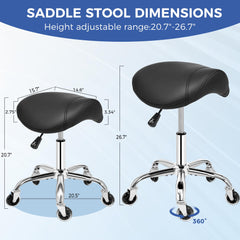 ANWBROAD tabouret cuir PU épais assise large et stable