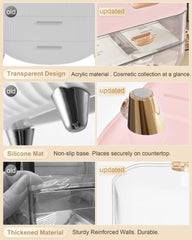 Anylady Design elegant rose pale: ajout chic sur votre coiffeuse et votre salle de bains.