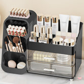 Organisateur maquillage Anylady avec tiroirs noir, rangement élégant et pratique.
