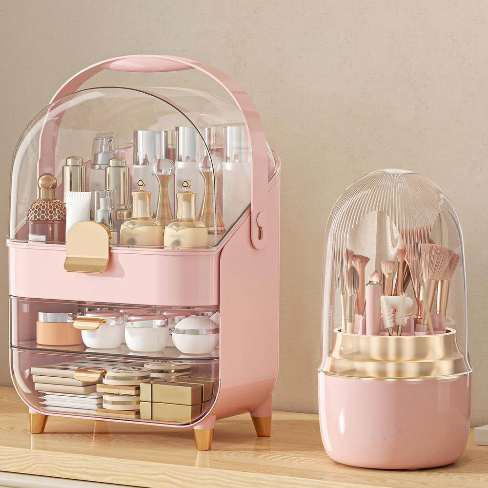 Anylady Organisateur Maquillage etageres triple: rangement efficace pour tous vos cosmétiques.