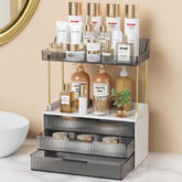Anylady-organisateur salle-bain 3-niveaux-amovibles pour rangement modulable.