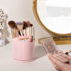 Anyoifax organisateur maquillage à 5 emplacements rose, rangement clair et pratique.