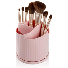 Anyoifax porte-maquillage 360° rose avec base en silicone pour un accès rapide.