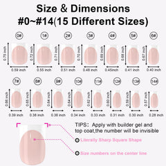 Anyos ongles franc-tip gel mou offre ajustement confortable.
