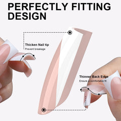 Anyos ongles français classique lime double-face pour finitions nettes et homogènes.