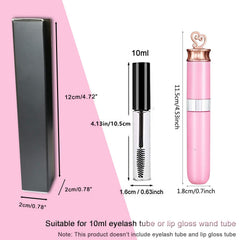 ANZKA boîte lip gloss format 12x2x2 cm, taille pratique pour petits contenants.